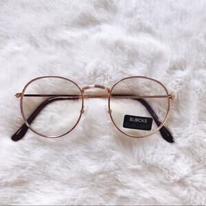 Chase Gold Round Computer Blue Light Glasses